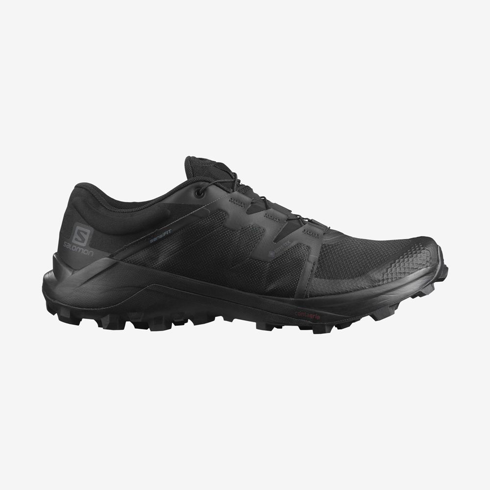 Chaussures De Trail Running Salomon Homme Noir - Salomon WILDCROSS GTX - France (4069-QBDTZ)